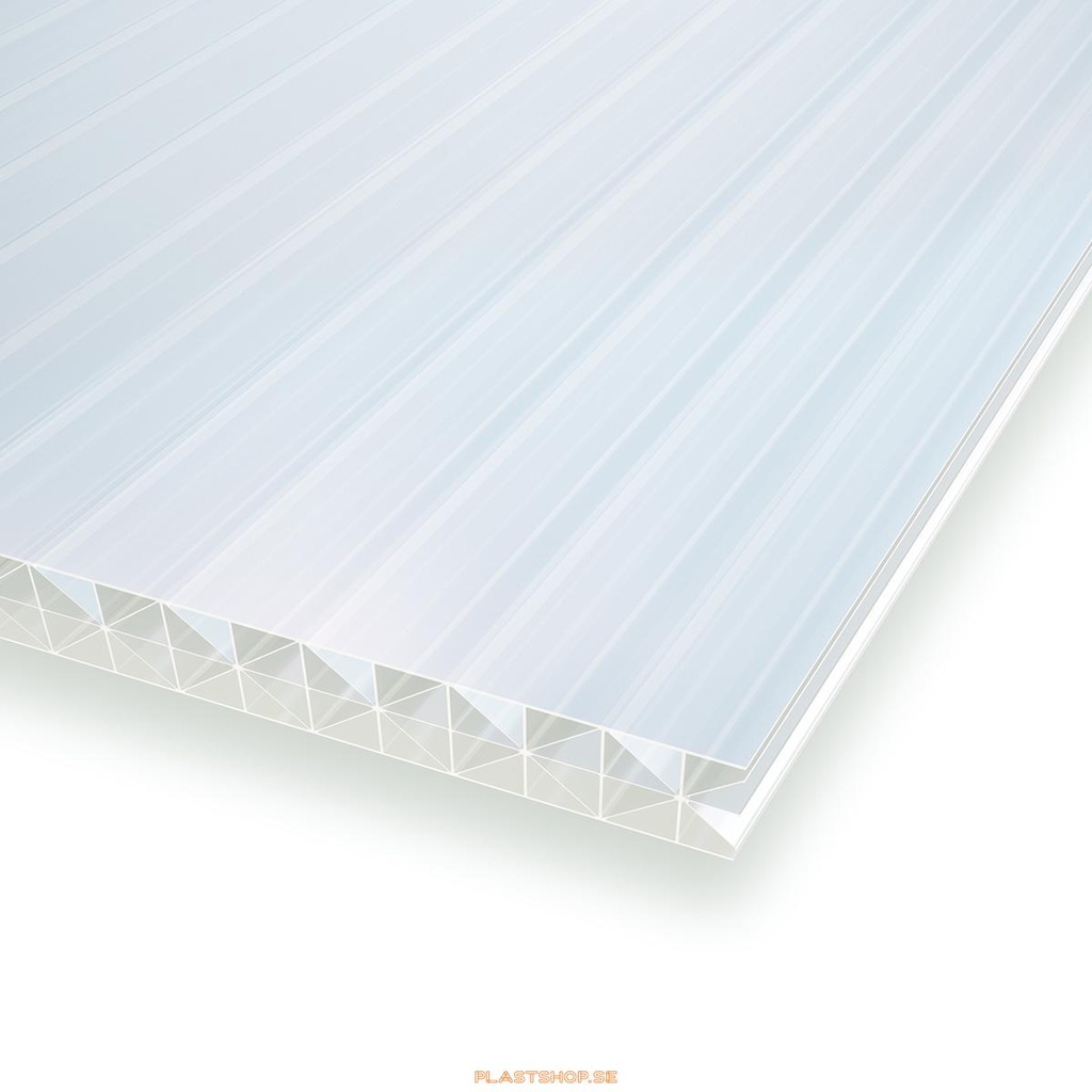 Multiglas kanalplast 6000x1200x32 mm opalvit