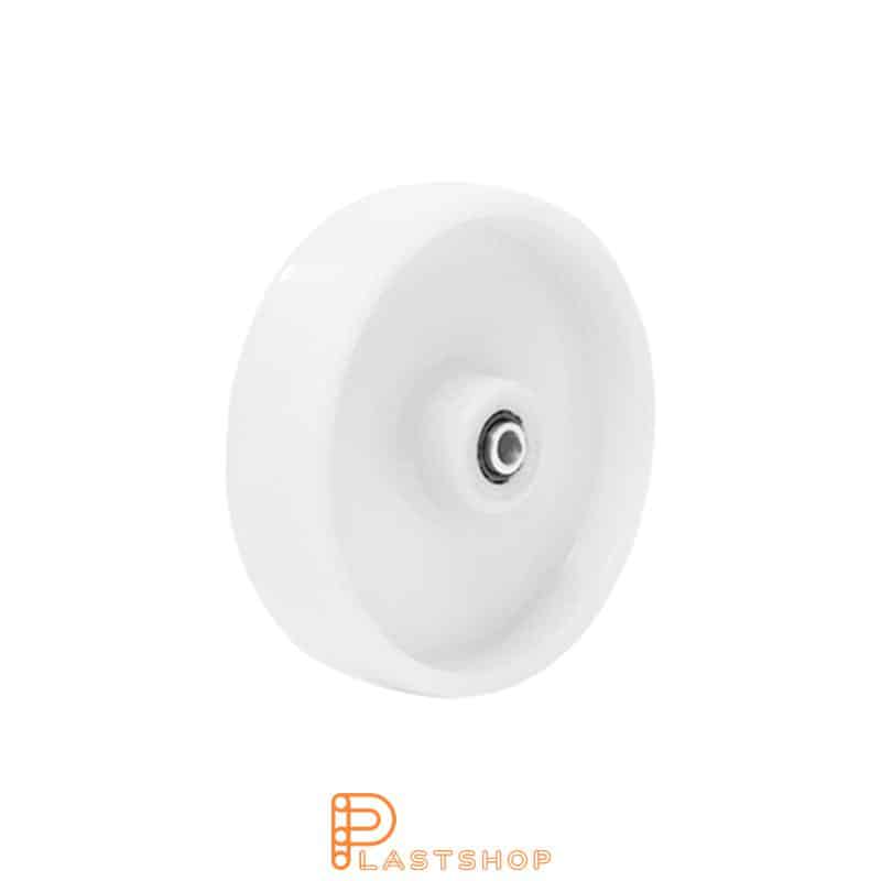 Wheel 100 mm, 150 kg load capacity, in solid PP in vit, roller bearing