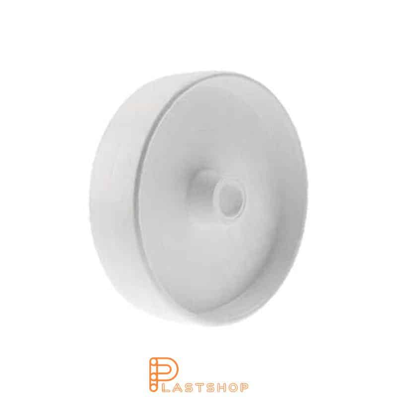 Wheel 150 mm, 180 kg capacity, in solid PA6 in natur, slide bearing