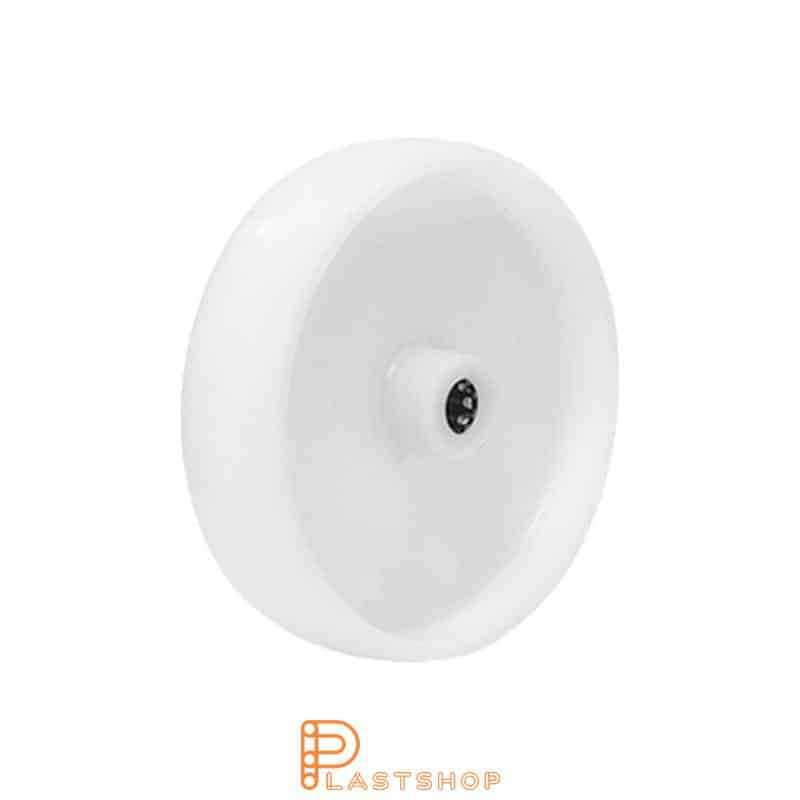 Wheel 150 mm, 350 kg capacity, in solid PA6 in natur, roller bearing