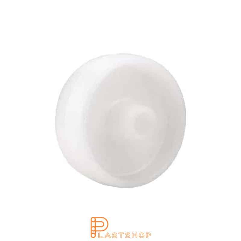 Wheel 80 mm, 150 kg load capacity, in solid PP in natur, slide bearing
