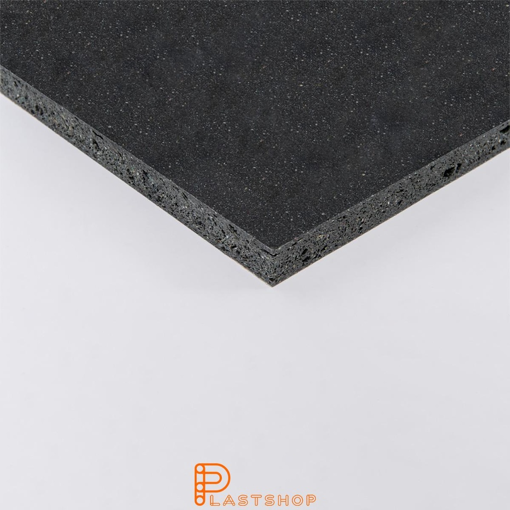 Platta i EKOply 2440x1220x19 mm grå/svart