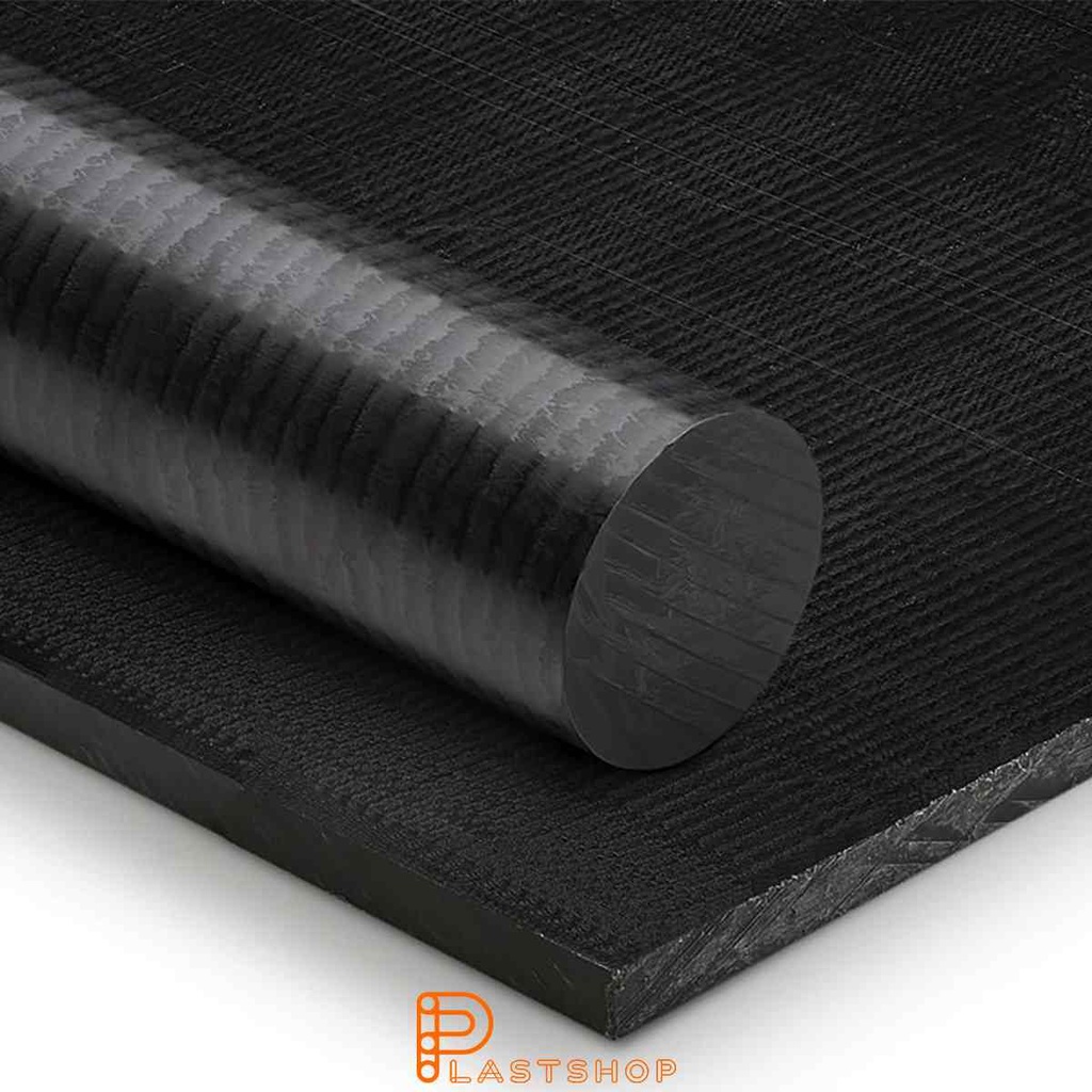 POM H 1000x500x25 mm musta