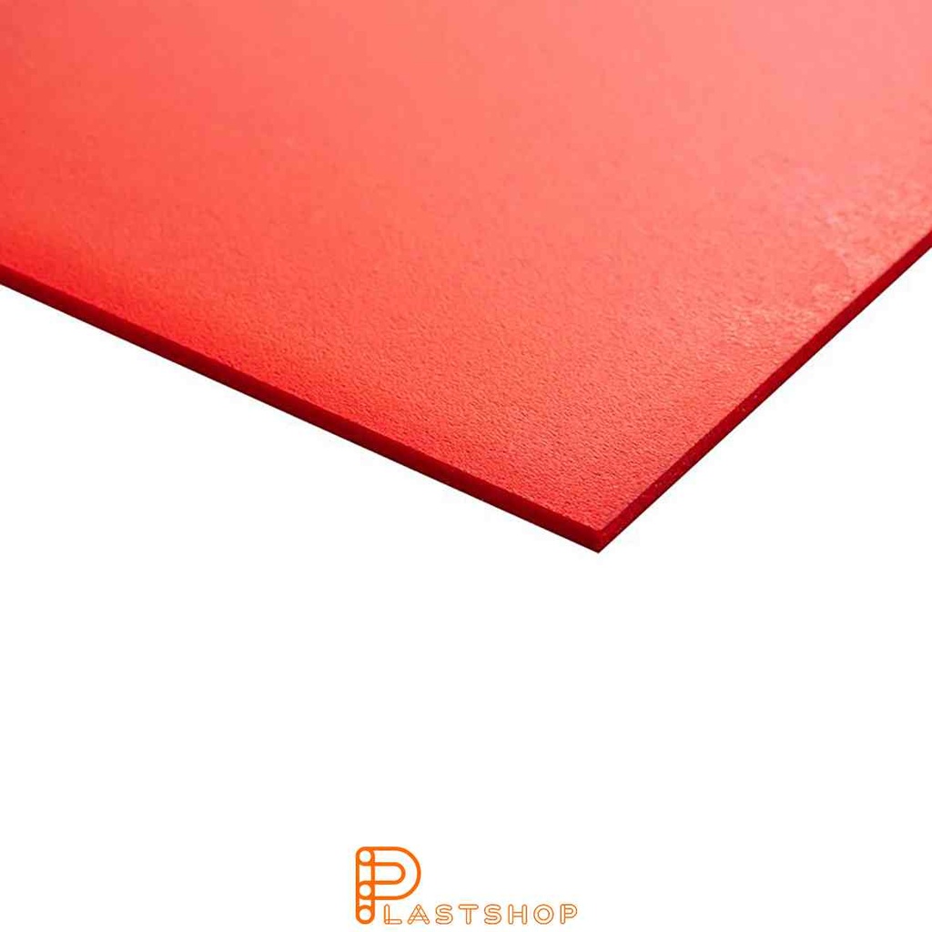 Foamed PVC U 2440x1220x3 mm röd