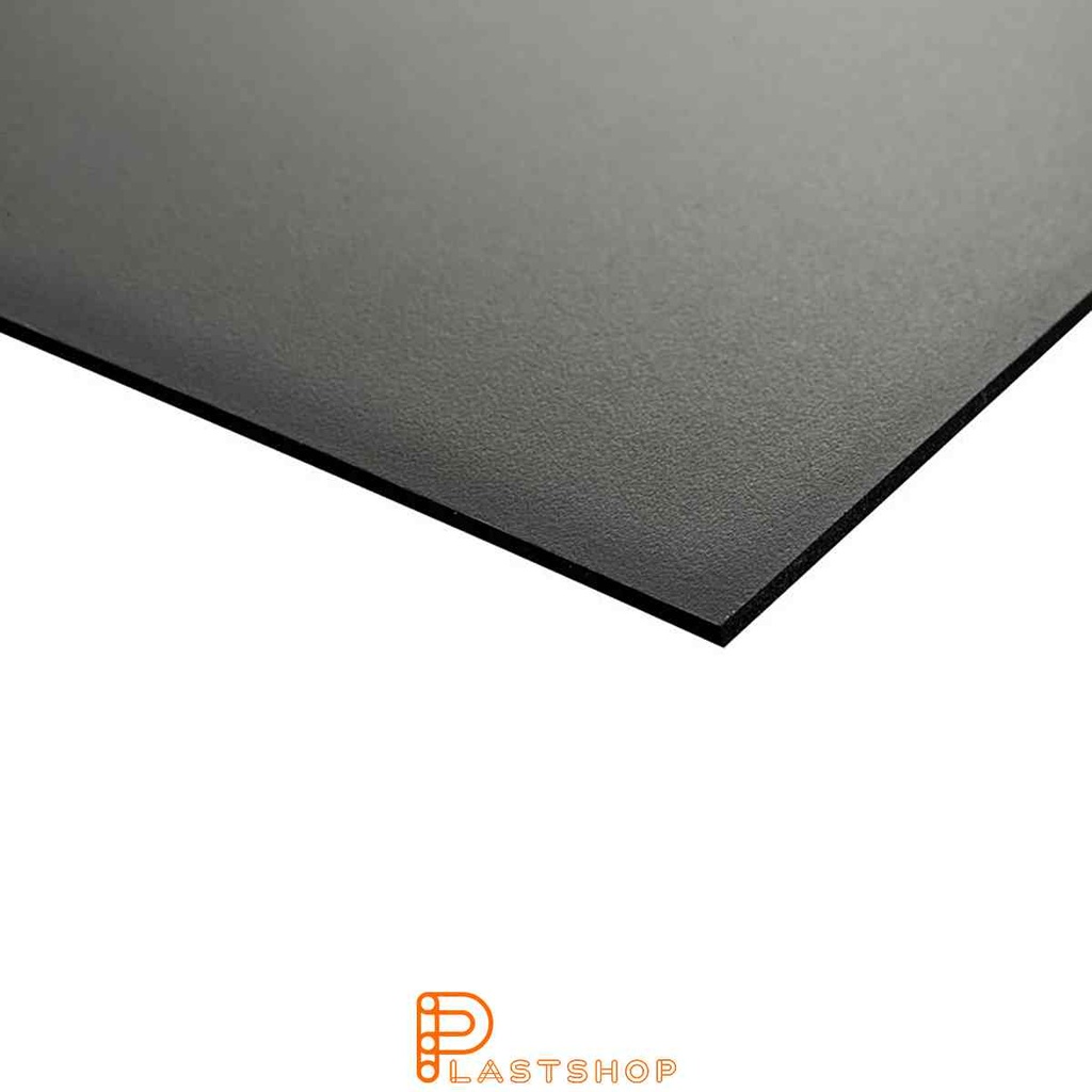 Skummet PVC U Simopor Color 3050x1220x3 mm svart