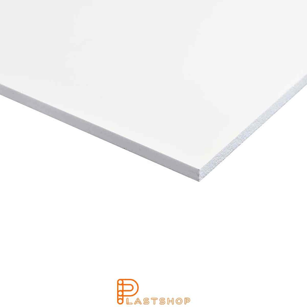 Paksumuotoiltu PVC U Ast 3050x1500x19 mm valkoinen