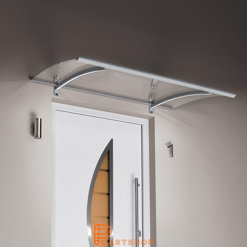 Kantprofil plasttak 16 mm, 3500 mm, hvit