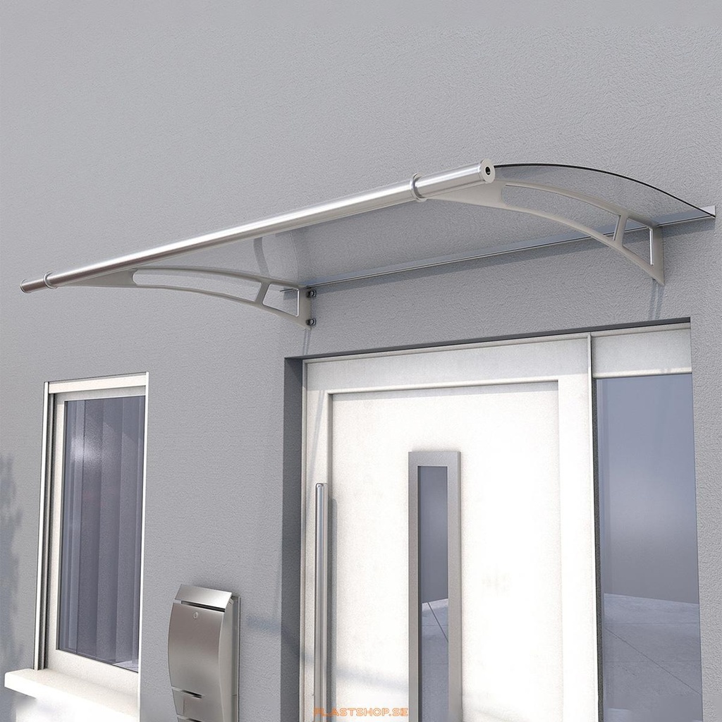 Solaris entrétak, akryl L 150, rustfritt