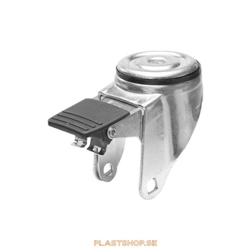 Wheel, center hole, wheel diameter 100 mm, building height 132 mm. 140 kg load capacity