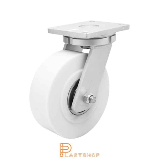 [P2001715] Link wheel without brake, plate, wheel diameter 150 mm, building height 212 mm, hard wheel in solid PA6 C, 2750 kg load capacity, double ball bearing