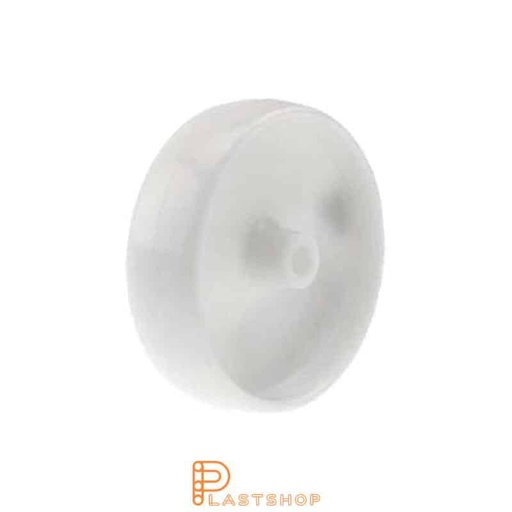 [P2002094] Hjul 125 mm, 120 kg bärighet, i massiv PP i natur färg, glidlager