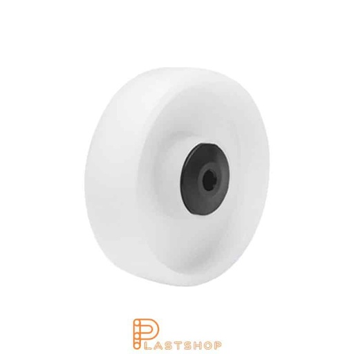 [P2002177] Pyörä 125 mm, 160 kg kantavuus, massiivinen PP luonnollisessa värissä, kuulalaakeri