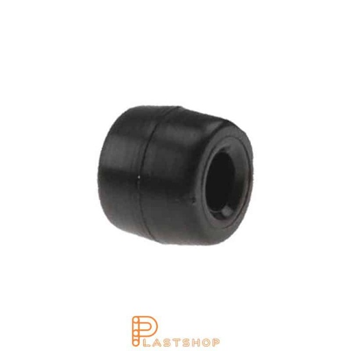 [P2002036] Pyörä 15 mm, 25 kg kantavuus, kiinteä PA6 mustassa värissä, liukulaakeri