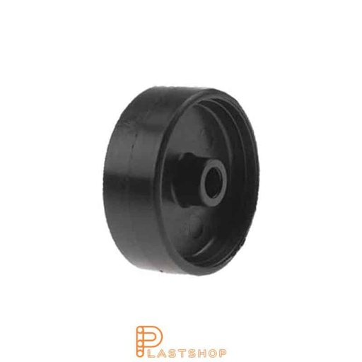 [P2002057] Wheel 50 mm, 40 kg capacity, in solid PA6 in black color, slide bearing