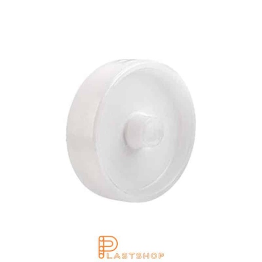 [P2002063] Wheel 75 mm, 45 kg load capacity, in solid PP in natural color, slide bearing