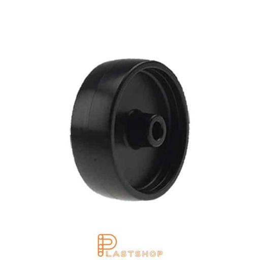 [P2002064] Rueda 75 mm, 45 kg de carga, en PP macizo en color negro, cojinete deslizante