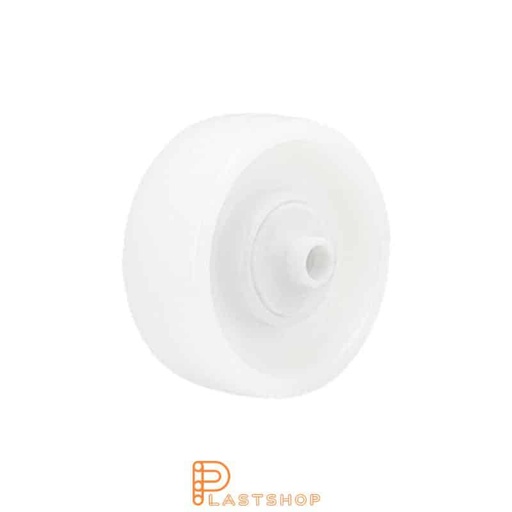 [P2002130] Wheel 80 mm, 300 kg load capacity, in solid PA6 in natural color, ball bearing