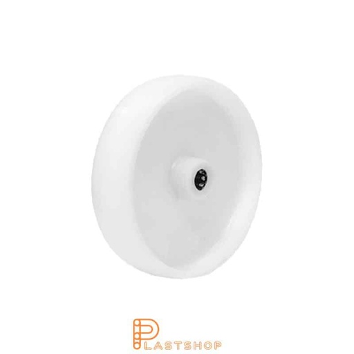 [P2002012] Industrial wheel 100 mm, 400 kg capacity, in solid PA6 in natural color, roller bearing