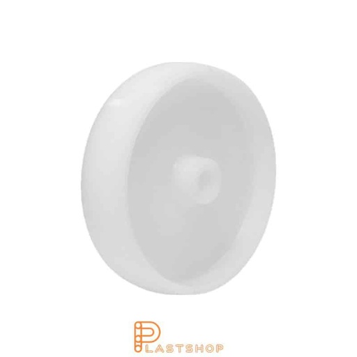 [P2002105] Industrial wheel 150 mm, 550 kg capacity, in solid PA6 in natural color, slide bearing