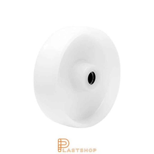 [P2002027] Industrial wheel 160 mm, 250 kg capacity, in solid PA6 in natural color, roller bearing