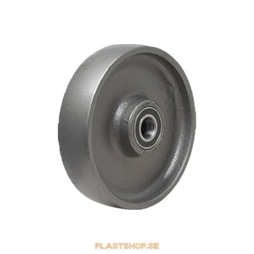 [P2006474] Wheel, wheel diameter 150 mm, hard wheel in solid Gjutjärn. 700 kg load capacity, dubbla ball bearings