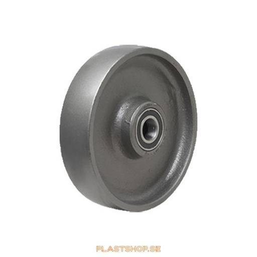 [P2006475] Wheel, wheel diameter 150 mm, hard wheel in solid Gjutjärn, gray color. 800 kg load capacity, dubbla ball bearings