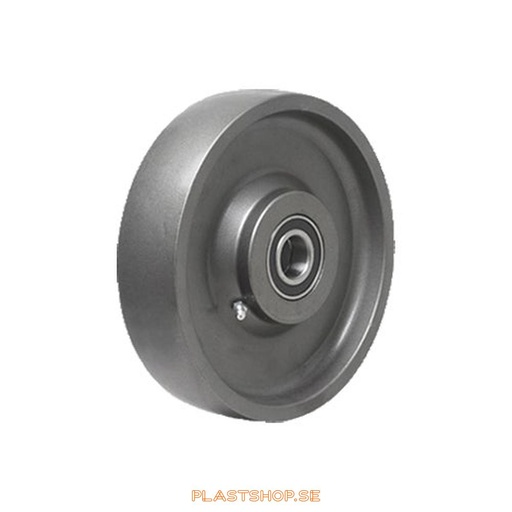 [P2006476] Wheel, wheel diameter 150 mm, hard wheel in solid Stål. 1500 kg load capacity, dubbla ball bearings