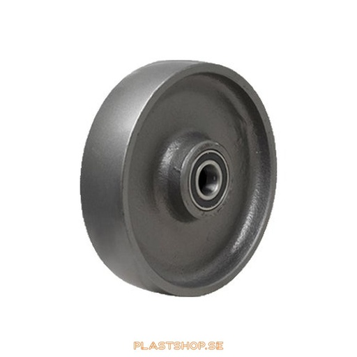[P2006492] Wheel, wheel diameter 160 mm, hard wheel in solid Gjutjärn. 800 kg load capacity, dubbla ball bearings