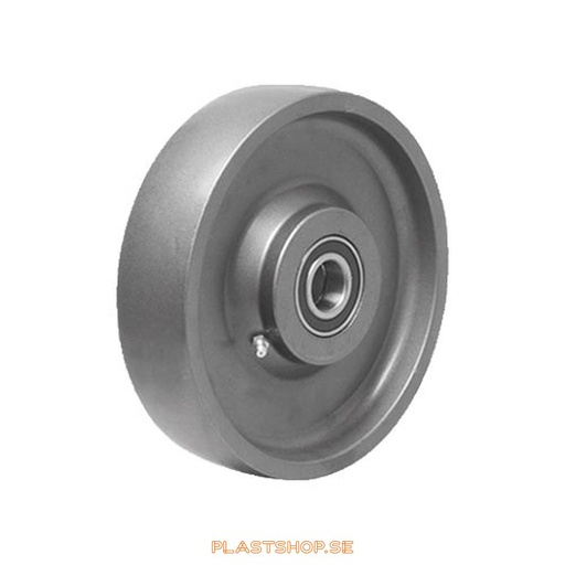 [P2006523] Wheel, wheel diameter 200 mm, hard wheel in solid Stål. 2000 kg load capacity, dubbla ball bearings