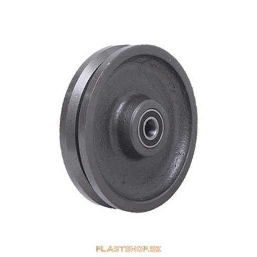 [P2006840] Wheel, wheel diameter 150 mm, hard wheel in solid Gjutjärn. 700 kg load capacity, dubbla ball bearings
