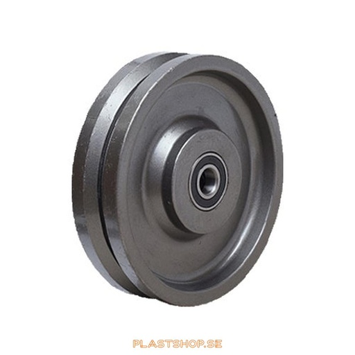 [P2006846] Wheel, wheel diameter 200 mm, hard wheel in solid Stål. 1200 kg load capacity, dubbla ball bearings