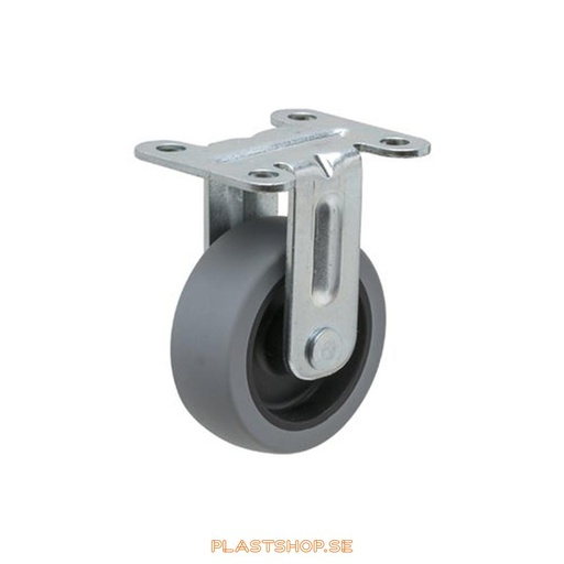 [P2005354] Fixed bracket, plate, wheel diameter 50 mm, building height 66 mm. 40 kg load capacity