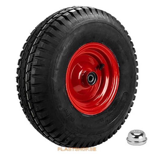 [P2005405] Wheel, wheel diameter 540 mm, hard wheel in solid Luftgummihjul, black color. 1320 kg load capacity, dubbla ball bearings