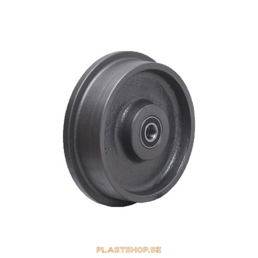 [P2006393] Wheel, wheel diameter 100 mm, hard wheel in solid Gjutjärn. 800 kg load capacity, dubbla ball bearings