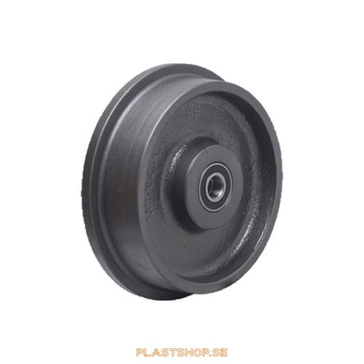 [P2006395] Wheel, wheel diameter 150 mm, hard wheel in solid Gjutjärn. 1000 kg load capacity, dubbla ball bearings