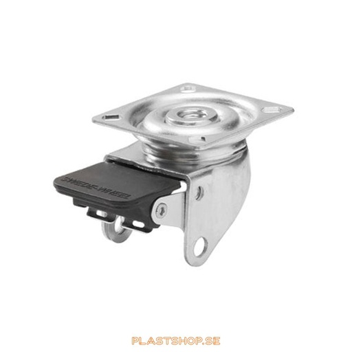 [P2006781] Wheel, plate, wheel diameter 50 mm, building height 70 mm. 70 kg load capacity